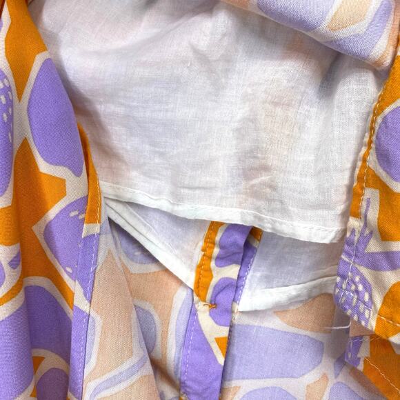 Vibrant Orange and Purple Midi Dress - Picture 8 of 11